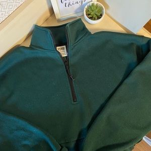 NWT PINK Quarter Zip Sweater